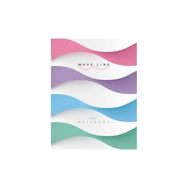 Бизнес-блокнот Hatber Цветные волны 066177