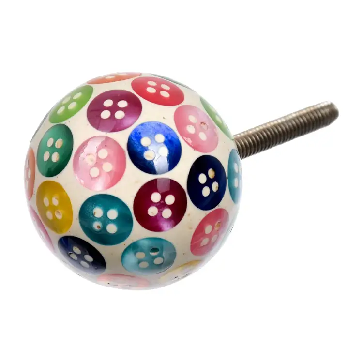 Ручка для мебели BlumenHaus Радужные пуговицы 66111 Ручка для мебели BlumenHaus Радужные пуговицы 66111