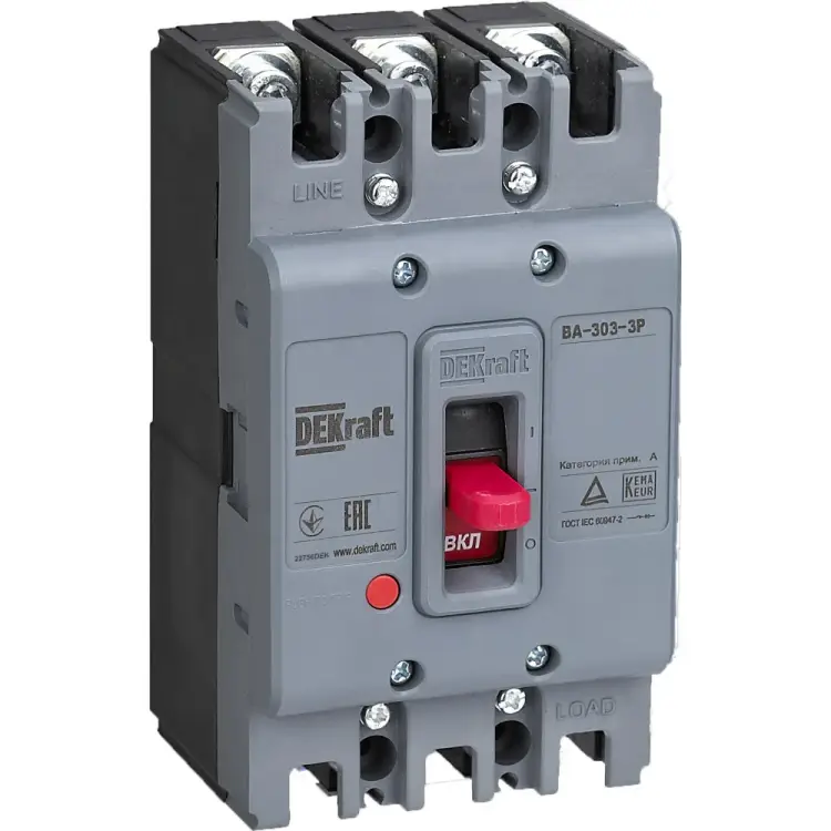 Силовой автоматический выключатель для защиты двигателя DEKraft ВА-303 22816DEK