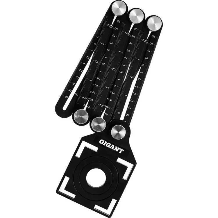 Алюминиевая 6-сторонняя линейка/угольник Gigant GAR-6-130