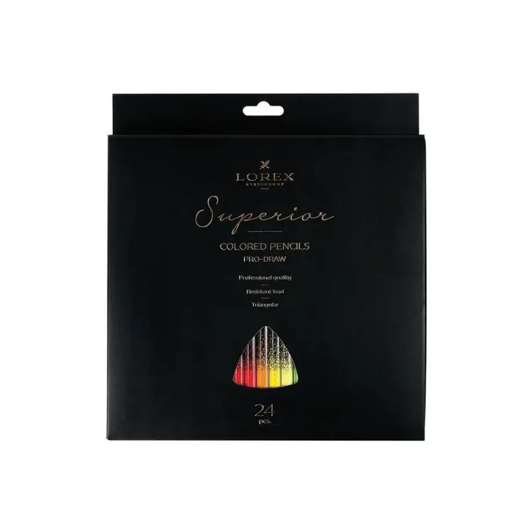 Набор цветных карандашей LOREX PRO-DRAW Superior LXCPPD24-SP