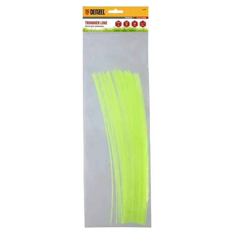 Нарезанная круглая леска для триммера Denzel FLEX CORD 96100