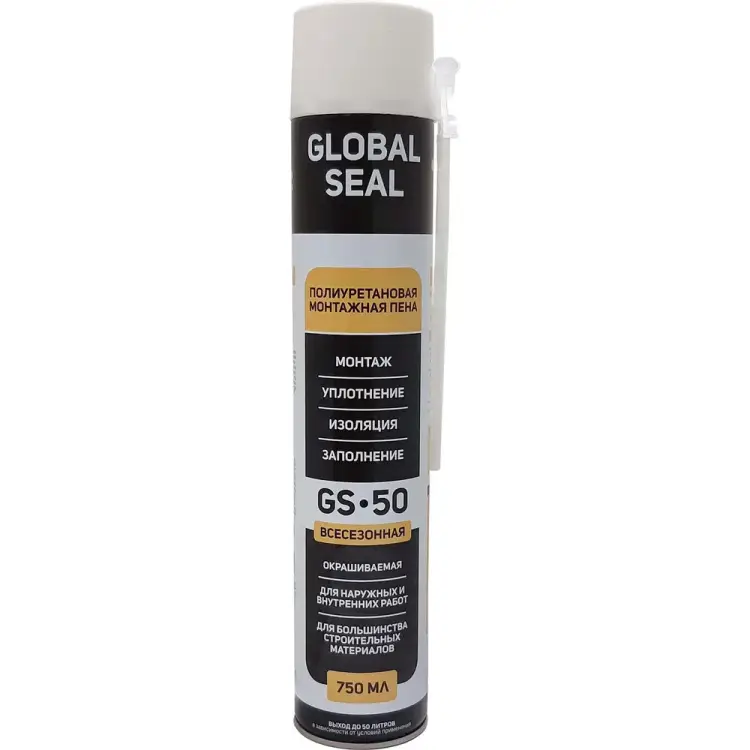 Монтажная бытовая пена GlobalSeal 3502018 Монтажная бытовая пена GlobalSeal 3502018