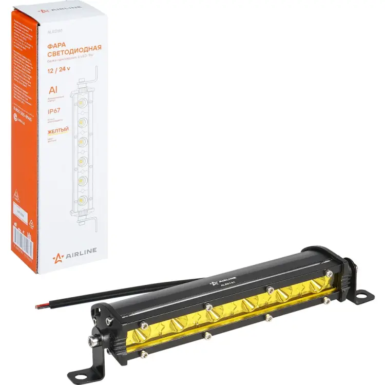 Светодиодная однорядная фара Airline ALED161