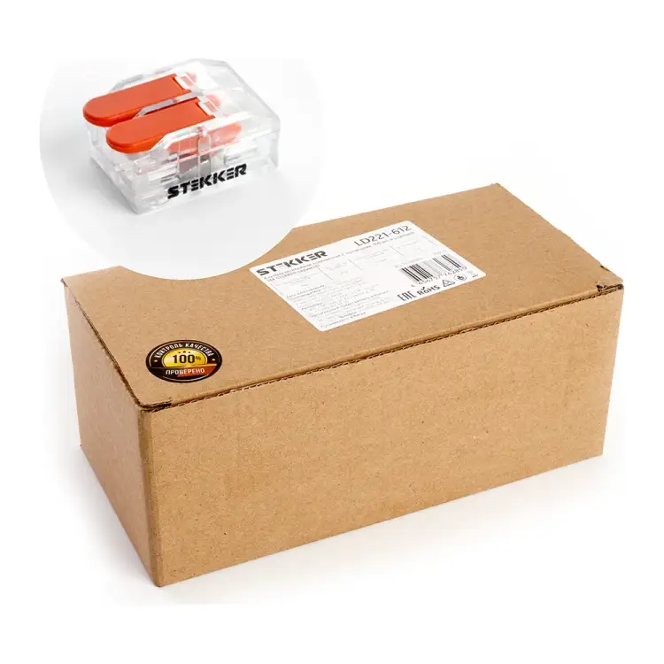 Универсальная компактная клемма STEKKER LD221-612 39863