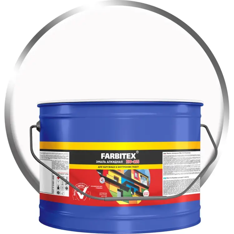 Алкидная эмаль Farbitex ПФ-115 4300005141 Алкидная эмаль Farbitex ПФ-115 4300005141