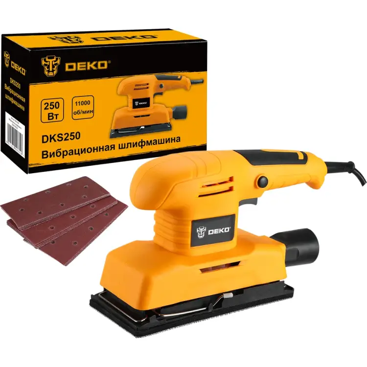 Вибрационная шлифмашина DEKO DKS250 063-4199 Вибрационная шлифмашина DEKO DKS250 063-4199