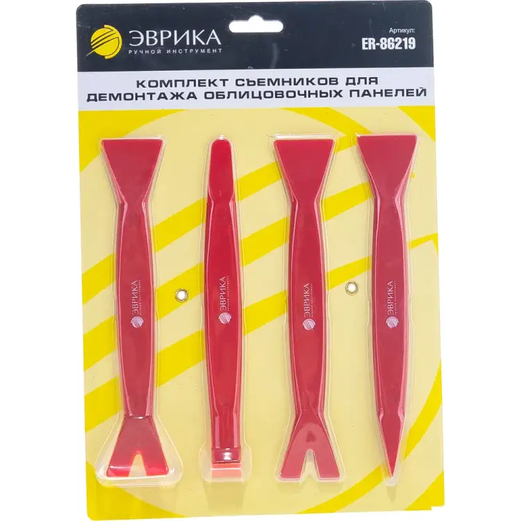 Набор съемников для демонтажа облицовочных панелей Эврика ER-86219 Набор съемников для демонтажа облицовочных панелей Эврика ER-86219