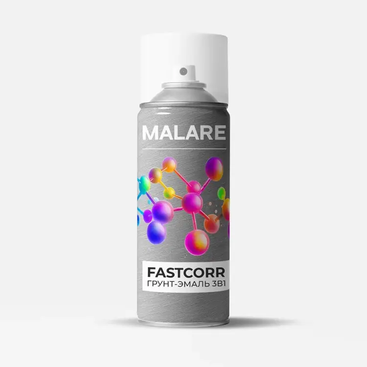 Аэрозольная грунт-эмаль по ржавчине MALARE FastCorr 4660504736971