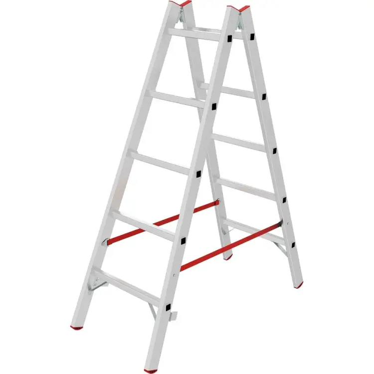Индустриальная двухсторонняя алюминиевая стремянка Новая Высота NV5123 5123205 Индустриальная двухсторонняя алюминиевая стремянка Новая Высота NV5123 5123205