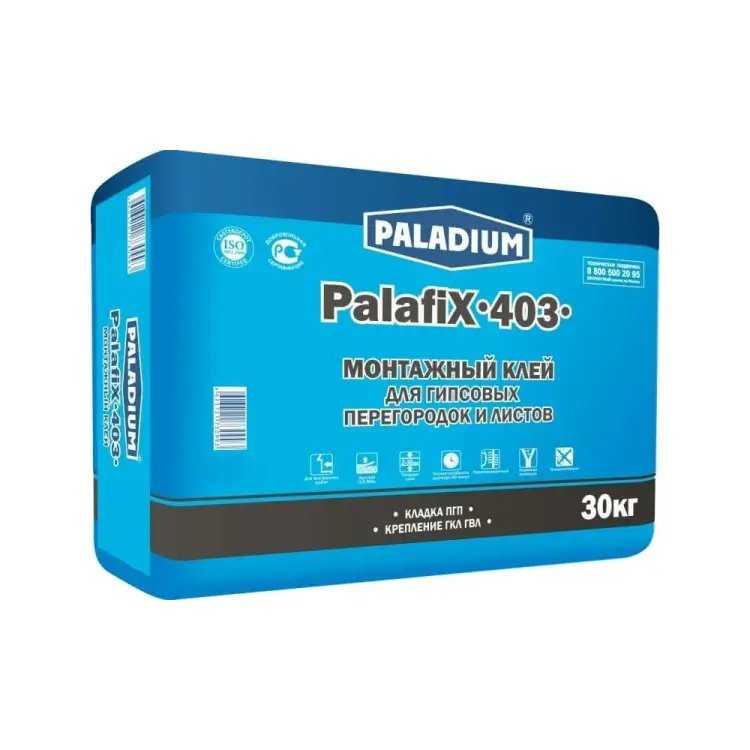 Монтажный клей для ПГП и ГКЛ PALADIUM PalafiX-403 PL-403