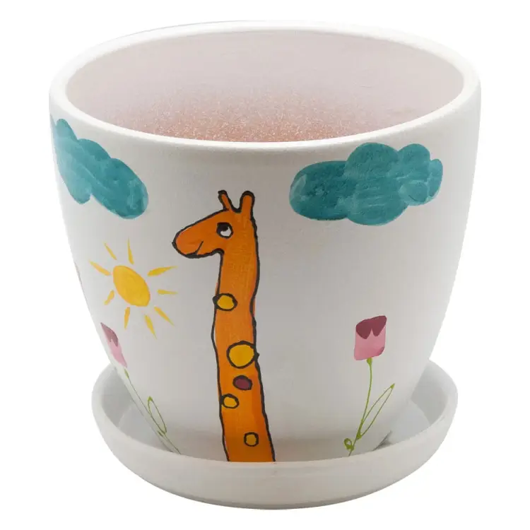 Керамический горшок Вещицы жираф BH-09-2