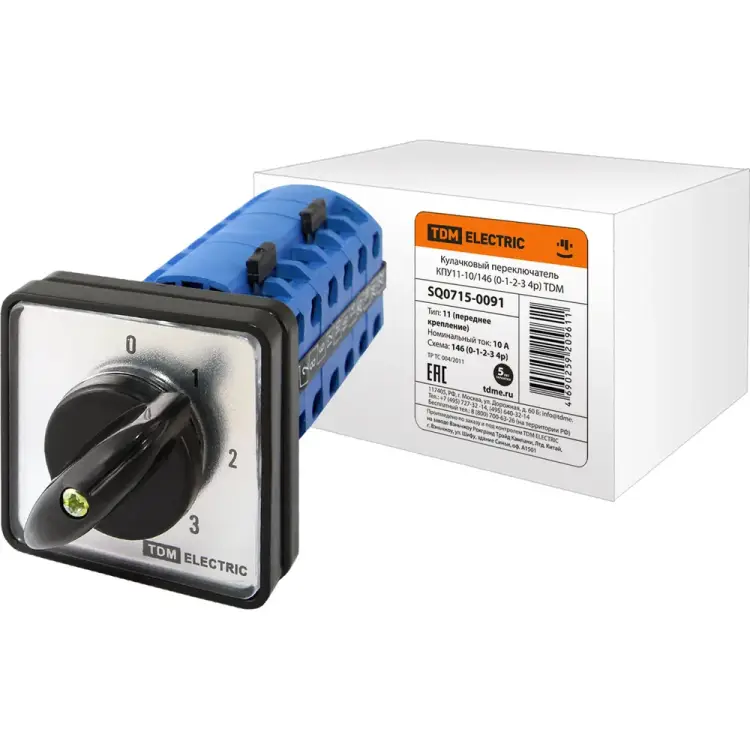 Кулачковый переключатель TDM ELECTRIC КПУ11-10/146 SQ0715-0091