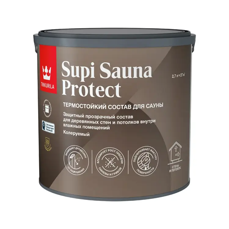 Защитный состав для саун Tikkurila supi sauna protect 700014051