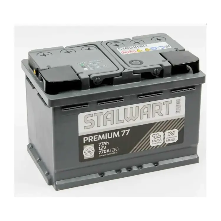 Автомобильный аккумулятор Stalwart Premium STP 77.1