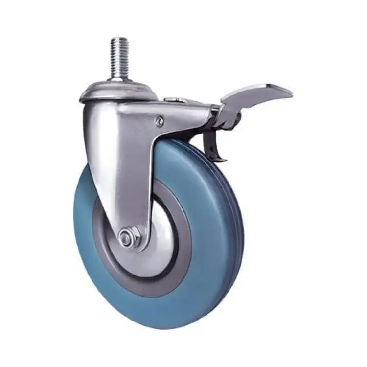 Аппаратное поворотное колесо TOR SCtgb 55 (120 мм; с болтом и тормозом) 1030710