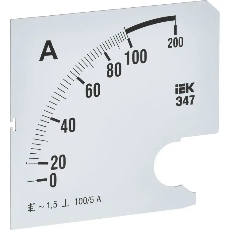 Сменная шкала к амперметру IEK э47 IPA20D-SC-0100