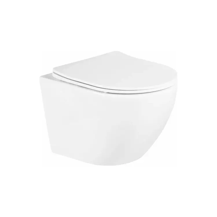 Подвесной безободковый унитаз BelBagno UNO BB3105CHR/SC