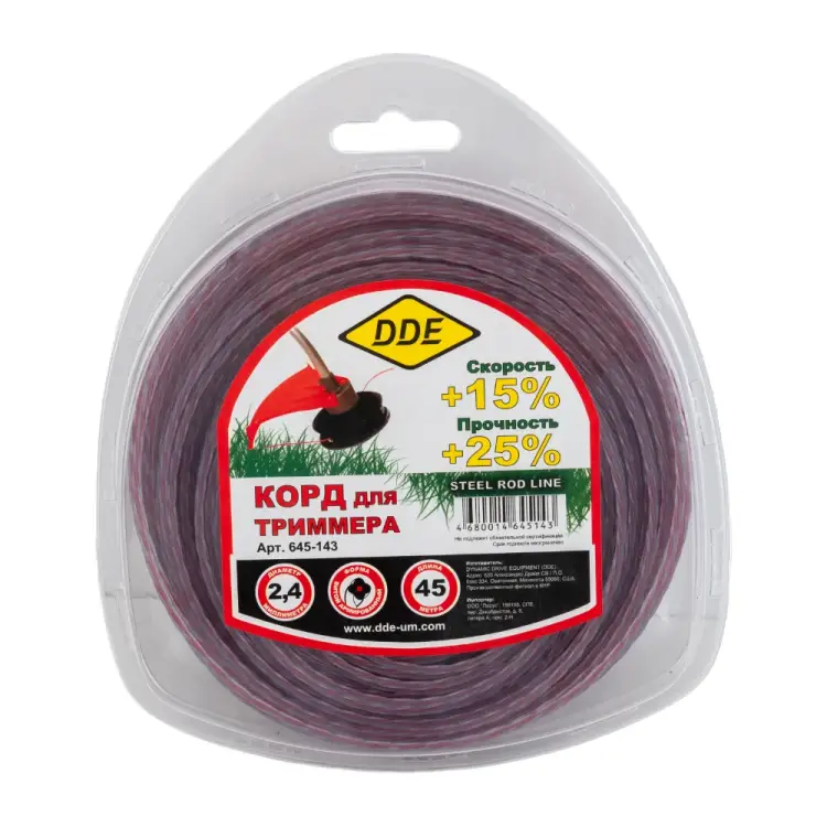 Триммерный корд DDE Steel rod line 645-143