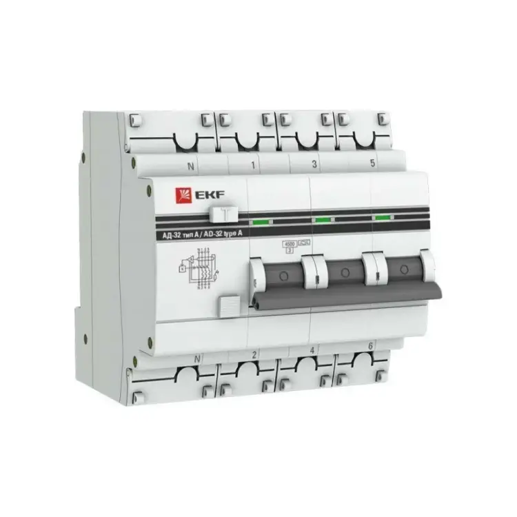 Дифференциальный автомат EKF PROxima АД-32 DA32-40-30-4P-a-pro