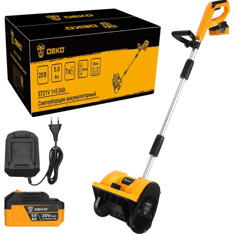 Аккумуляторный снегоуборщик DEKO ST21V 085-4443