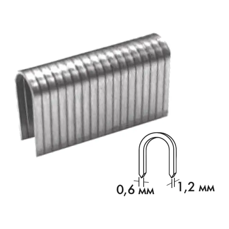 Круглые скобы для степлера Biber 85827 тов-075416