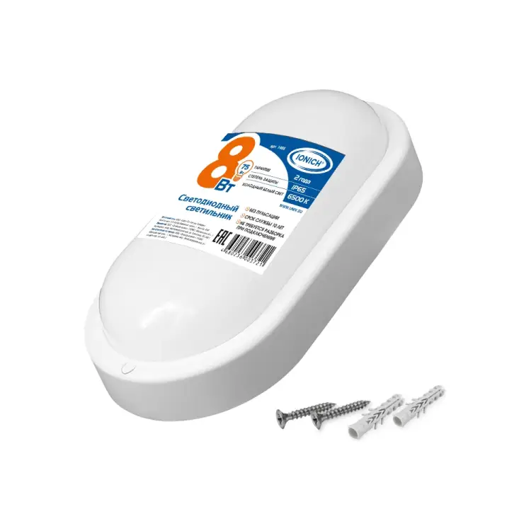 Светильник IONICH ILED-SMD2835-СПП-8-650-230-6.5-IP65-O 1465
