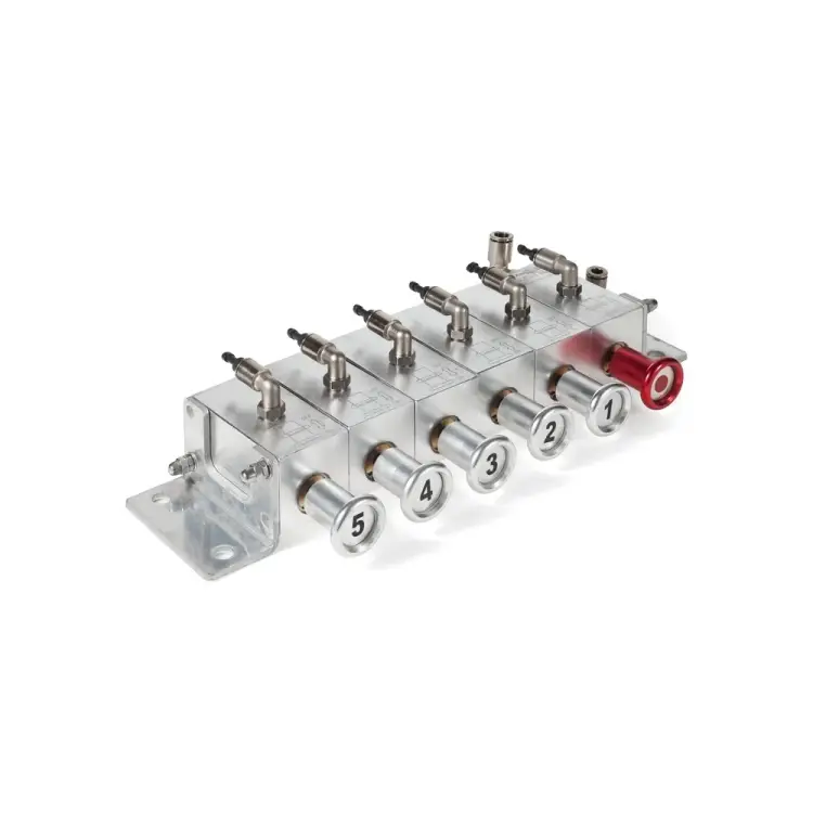 Пневматический блок управления донными клапанами автоцистерны TITAN LOCK TLCU5