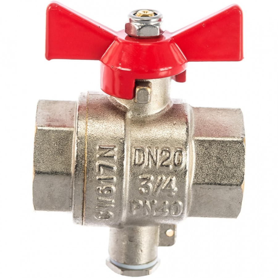 Шаровый кран для подключения датчика температуры Valtec VT.247.N.05