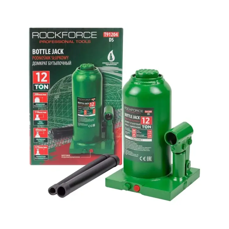 Гидравлический бутылочный домкрат Rockforce RF-T91204 DS(51458)