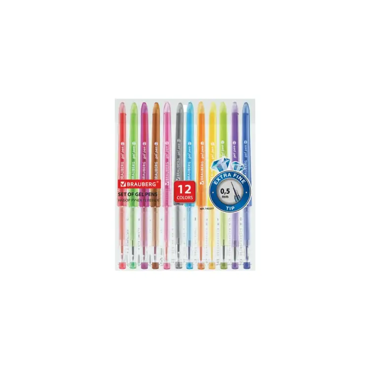 Гелевые ручки BRAUBERG DIAMOND 143377