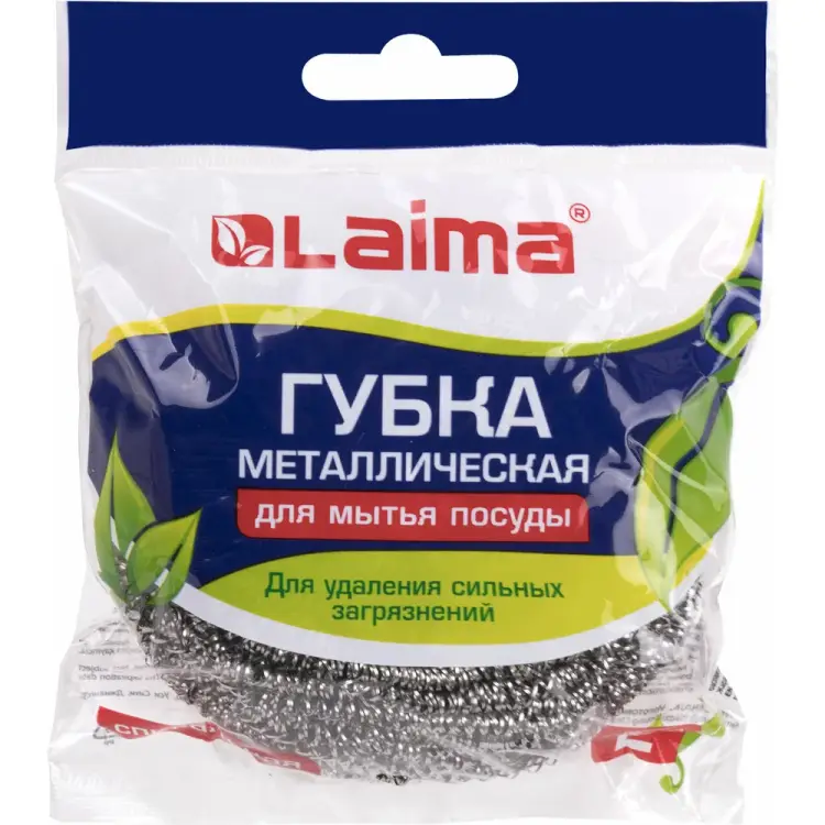 Металлическая спиральная губка для посуды LAIMA 603101