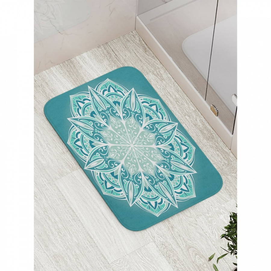 Противоскользящий коврик для ванной, сауны, бассейна JOYARTY Цветок с острыми лепестками