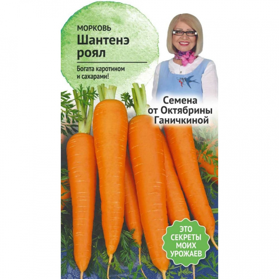 Морковь семена ОКТЯБРИНА ГАНИЧКИНА Шантенэ Роял