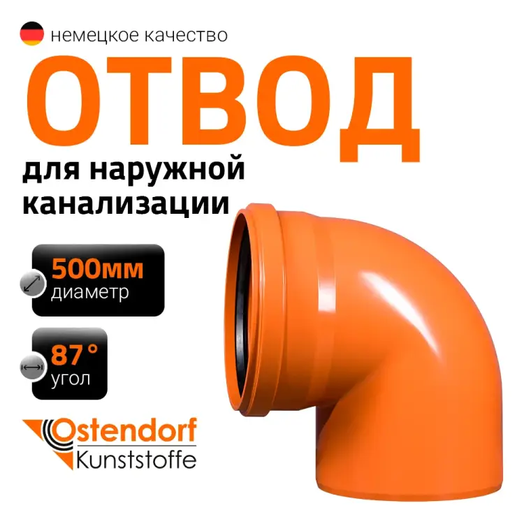 Отвод наружной канализации Ostendorf 227240