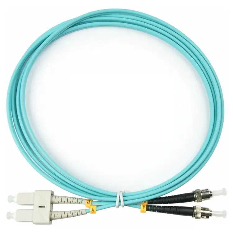 Дуплексный оптический патч-корд TopLan DPC-TOP-OM3-SC/P-ST/P-5.0