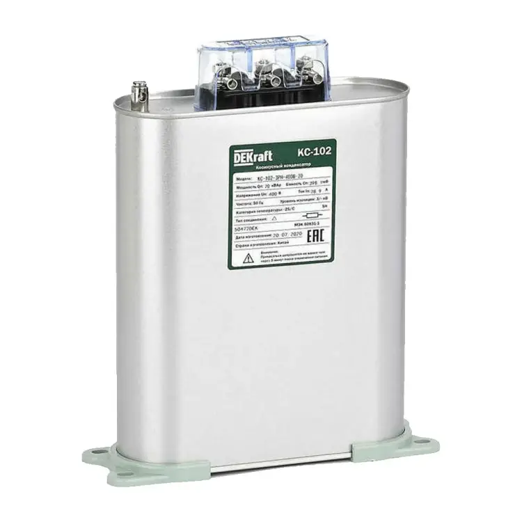Косинусный трехфазный конденсатор DEKraft кс-102 50473DEK
