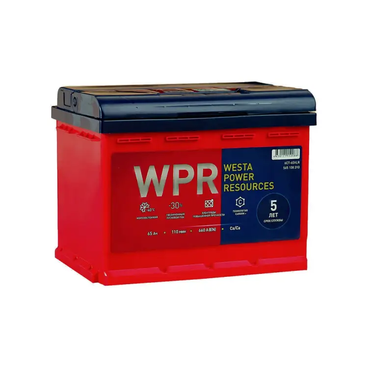 Аккумулятор WPR 6ст 65 VLR 0 660 А EN 565108310