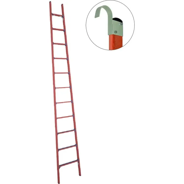 Стеклопластиковая приставная диэлектрическая лестница Антиток ЛСПД-4.0 Е К 471565