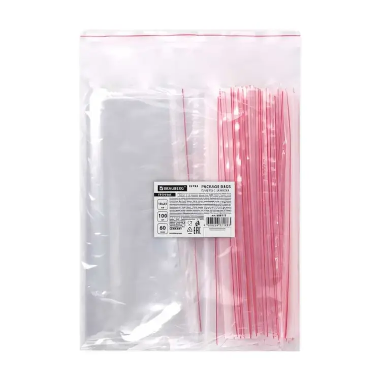 Пакеты BRAUBERG EXTRA ZIP LOCK 608173 Пакеты BRAUBERG EXTRA ZIP LOCK 608173