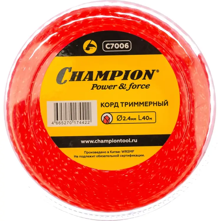 Триммерный корд Champion Twisted Square C7006