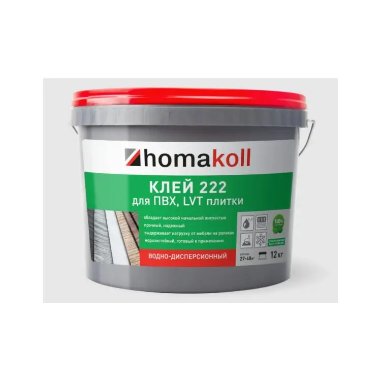 Клей для ПВХ и LVT плитки Homakoll 6 кг 460400