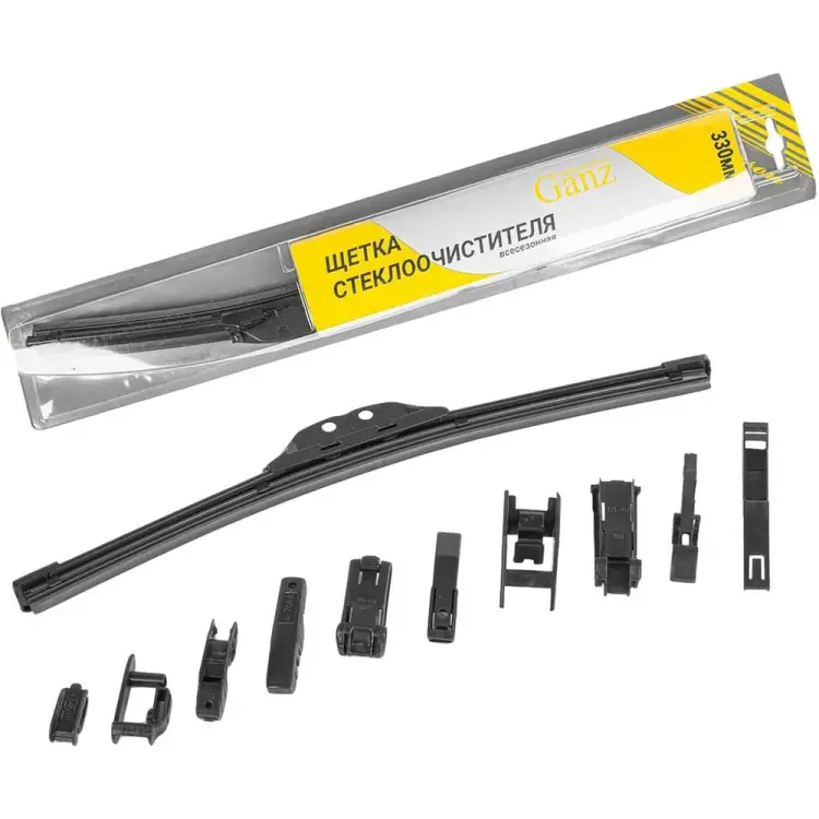 Бескаркасная щетка стеклоочистителя Ganz GIS01012