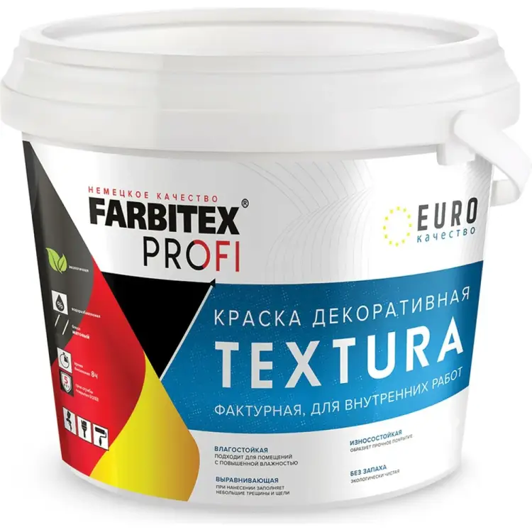 Декоративная фактурная акриловая краска Farbitex Textura 4300008184