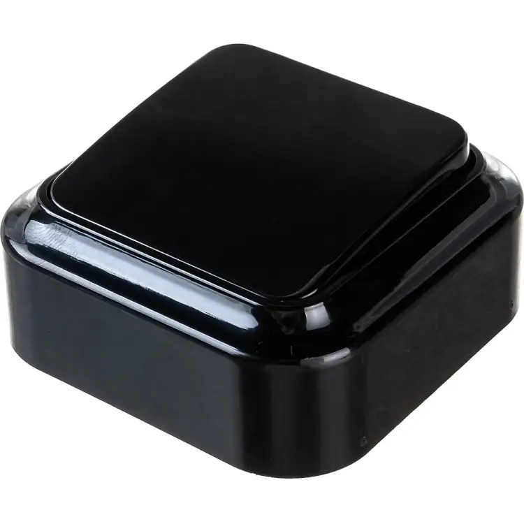 Одноклавишный выключатель BYLECTRICA ПРАЛЕСКА А16-131 черный