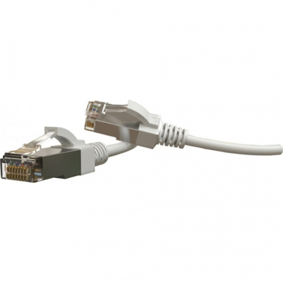 Экранированный патч-корд Hyperline PC-LPT-SFTP-RJ45-RJ45-C6-1M-LSZH-WH S/FTP