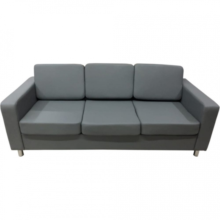 Трехместный диван Мягкий Офис серый