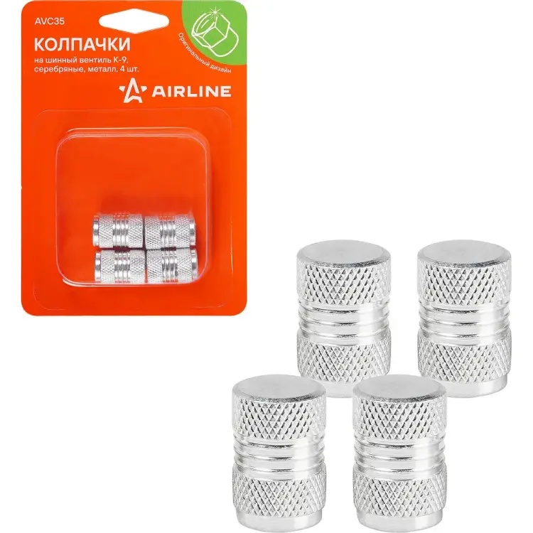 Колпачки на шинный вентиль Airline K-9 AVC35 Колпачки на шинный вентиль Airline K-9 AVC35
