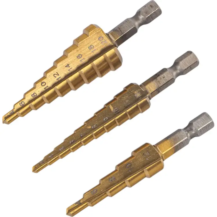 Набор ступенчатых сверл по металлу KROFT 551400