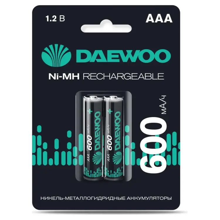 Аккумулятор DAEWOO AAA ( 600mAh) Ni-MH BL-2 5043114